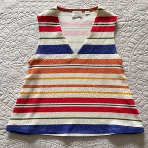 9-H15 Stcl Colorful Striped Sleeveless Tank Top | XXSMALLP